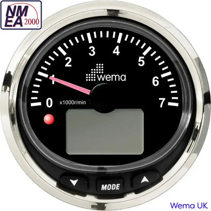 NMEA 2000 Multi-Function Tachometer | Wema UK | SKUs 210686+ - Black / Silver - Wema UK marine part