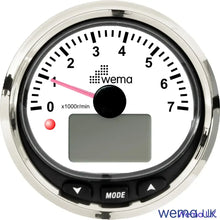 NMEA 2000 Multi-Function Tachometer | Wema UK | SKUs 210686+ - White / Silver - Wema UK marine part