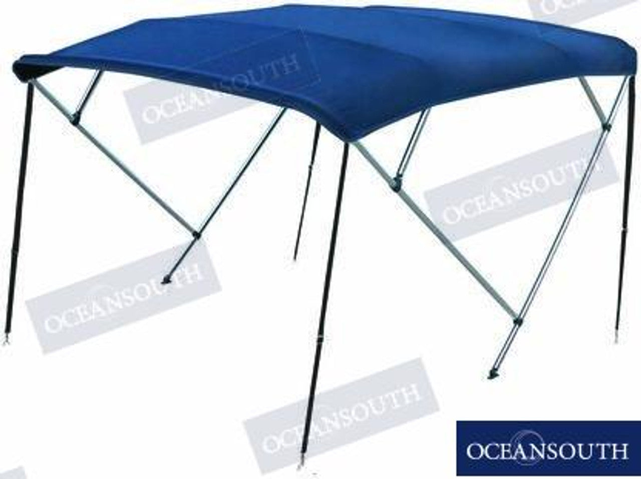 BIMINI ÉCONOMIQUE À 4 ÉTRIERS 1,85 - 1,95 M BLEU | OEM 0683B | BIMINI ÉCONOMIQUE | OCEANSOUTH