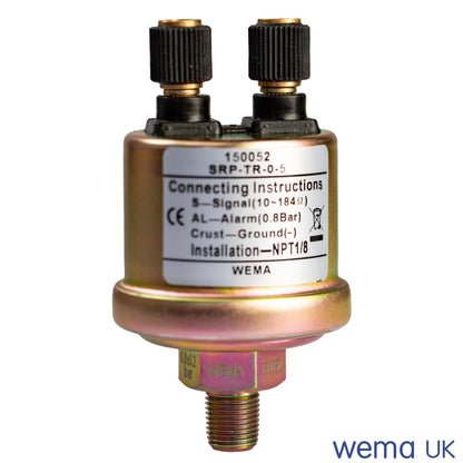 Pressure Sensor | Wema UK | SKUs 150015+ - 0-5 Bar, Earth return (through body), None - Wema UK marine part