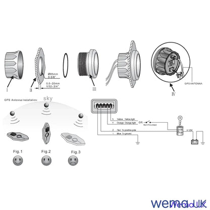 Replacement External GPS Antenna | Wema UK | SKU 150600 - Wema UK marine part