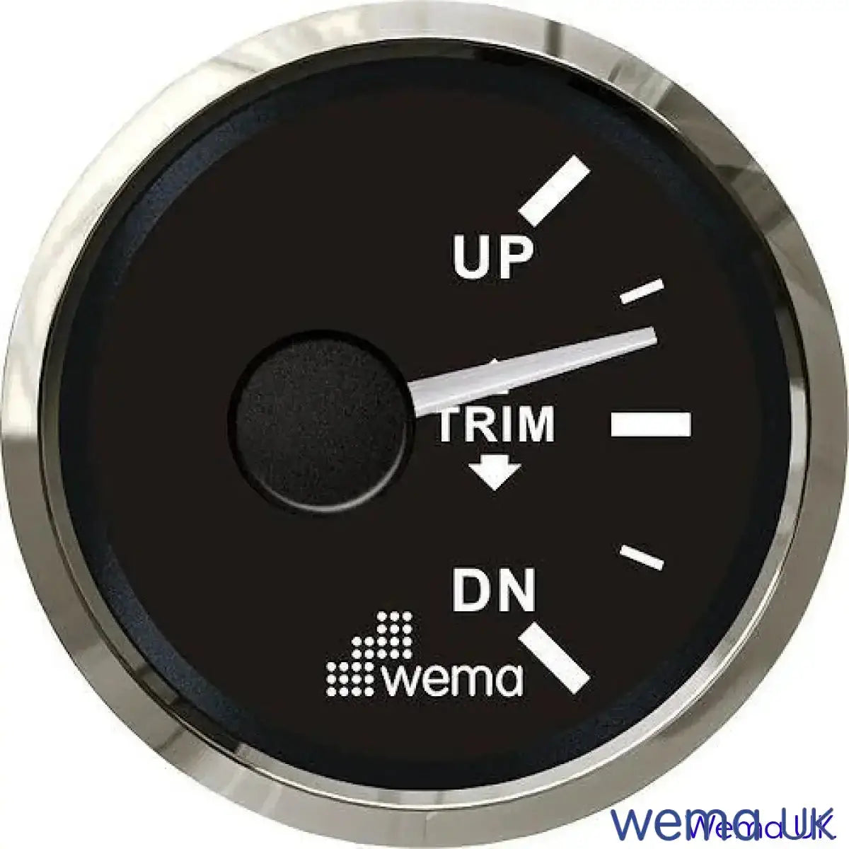 Trim Tab Position Gauge | Wema UK | SKUs 110925+ - Black, Stainless - Wema UK marine part