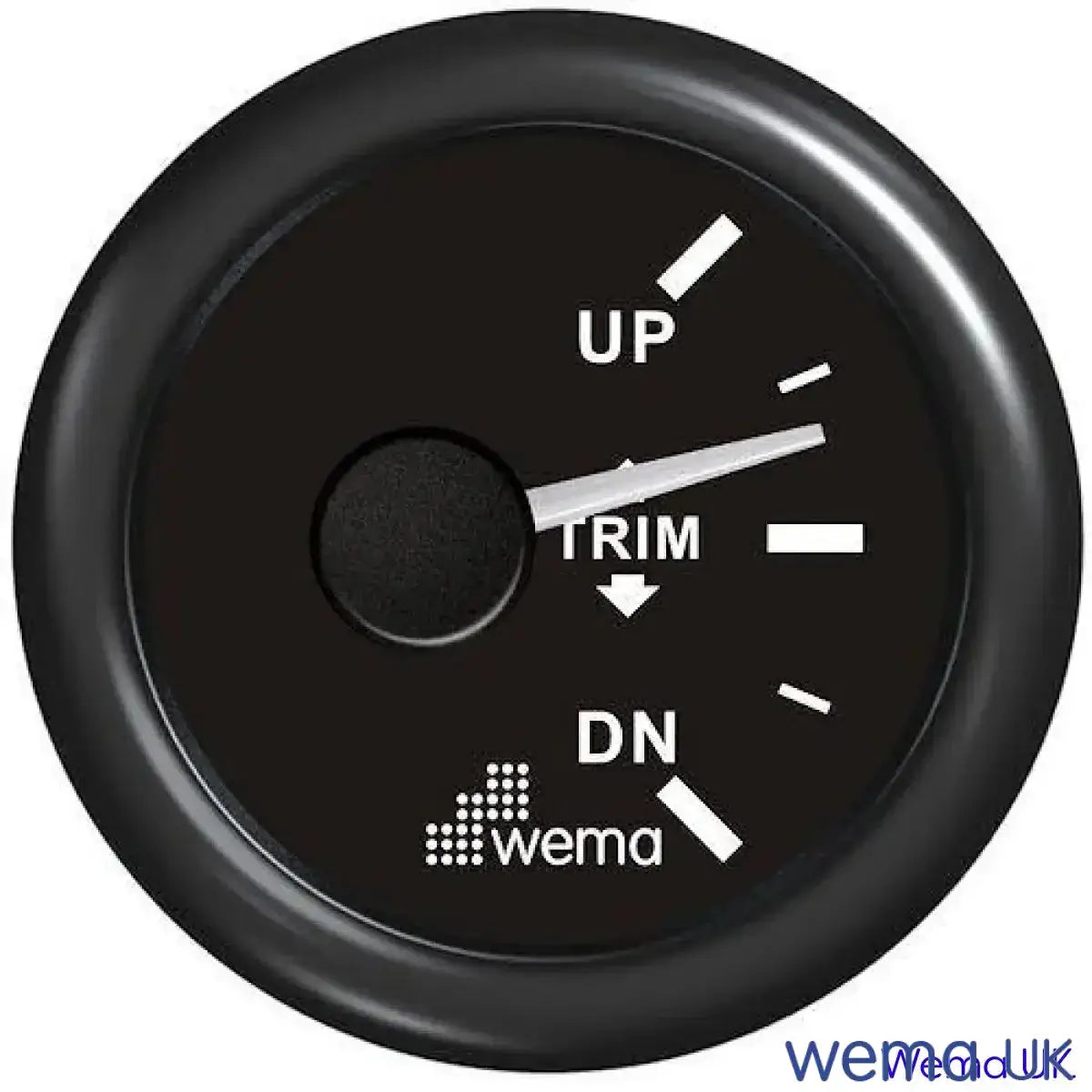 Trim Tab Position Gauge | Wema UK | SKUs 110925+ - Black, Black - Wema UK marine part