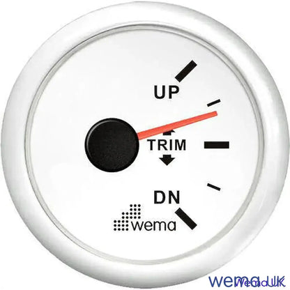 Trim Tab Position Gauge | Wema UK | SKUs 110925+ - White, White - Wema UK marine part