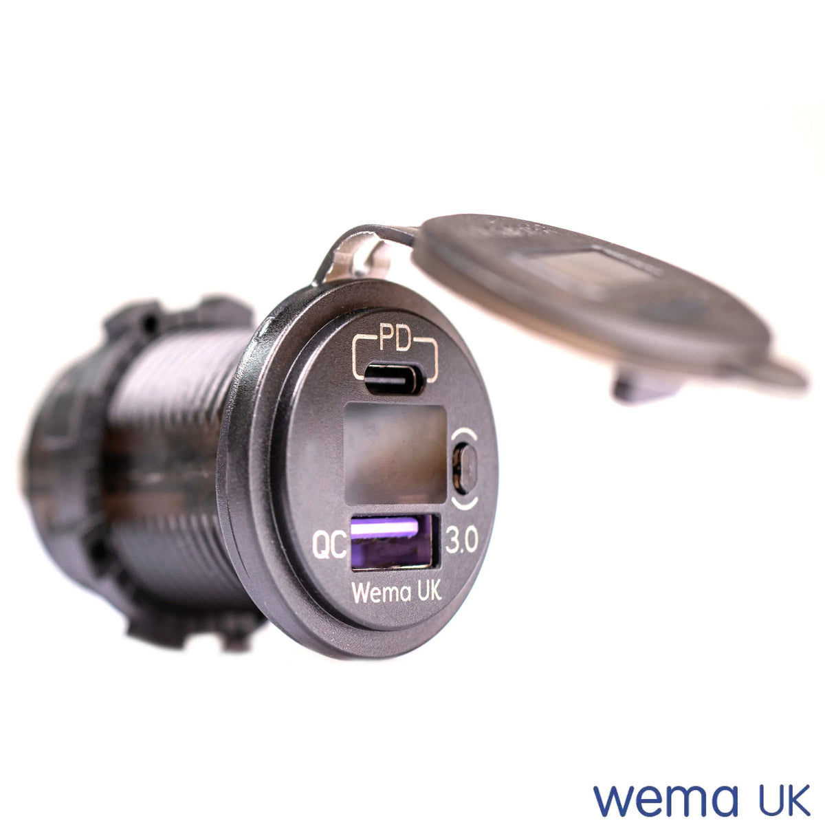 USB Charging Port & Voltmeter | Wema UK | SKU WUPD3USB - Wema UK marine part