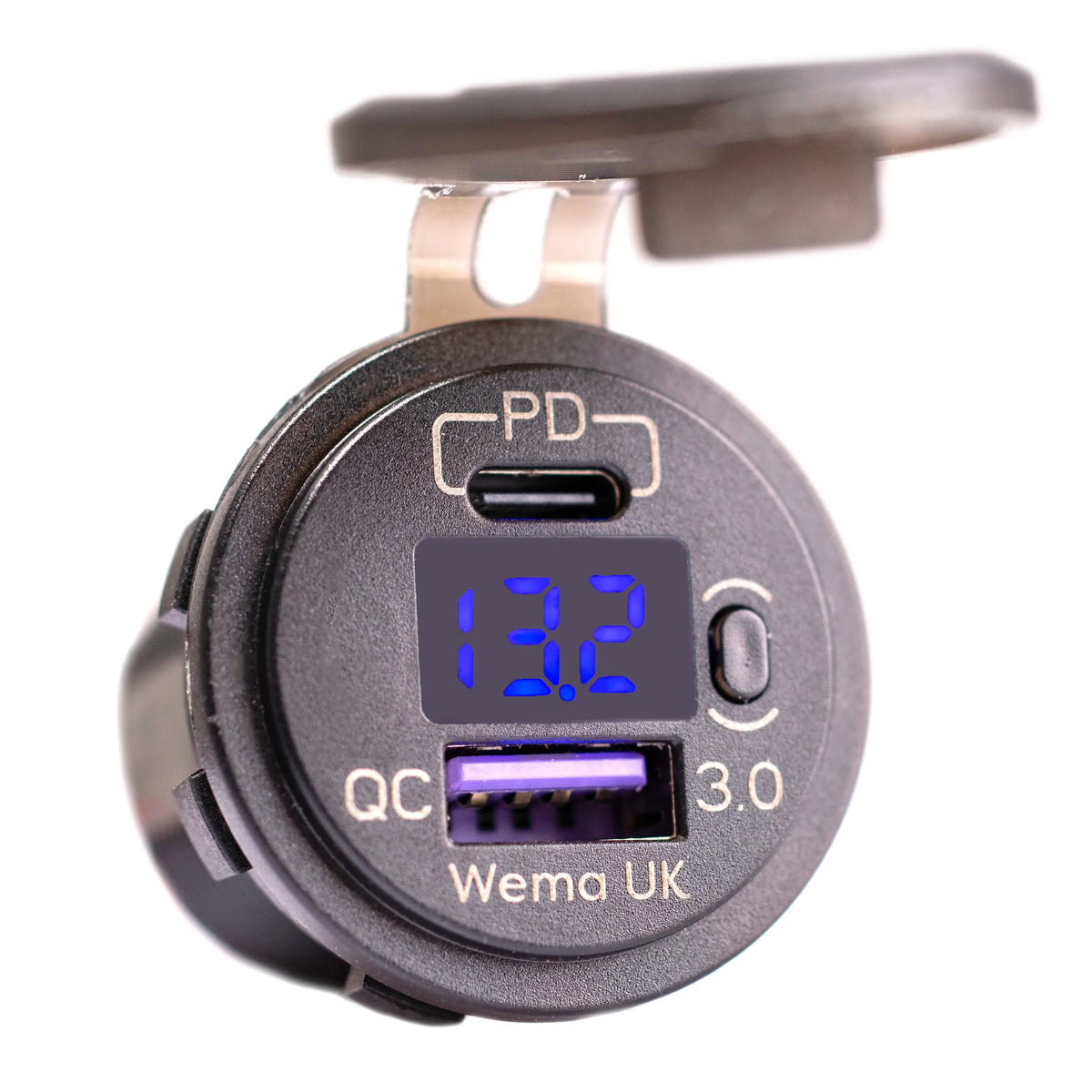 USB Charging Port & Voltmeter | Wema UK | SKU WUPD3USB - Wema UK marine part