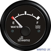 Water Level Gauge - 0-190/240-30 Ohm | Wema UK | SKUs 110610+ - Black, Black, American (240-30 ohms) - Wema UK marine part